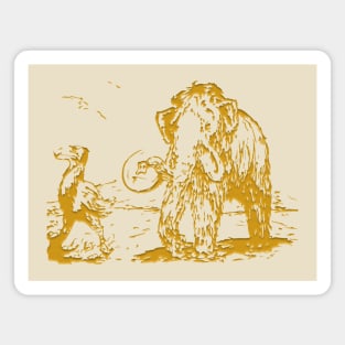 Great Mammoth & Co In Gold Magnet